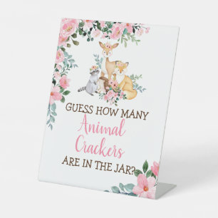 Signe De Table Bois Décorations de fête de fille Baby shower jeu