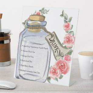 Signe De Table Bois-moi   Alice In Wonderland Tea Party