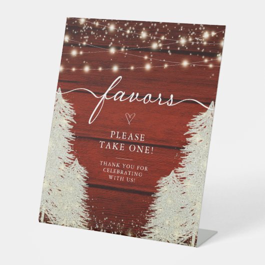 Signe De Table Bois rustique | Lumières de chaînes | Favoris de m (Recto)