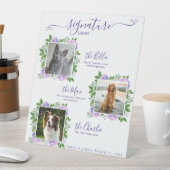 Signe De Table Boisson Signature Photo Chien Fleurs d'Hydrangea V (In SItu)