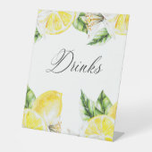 Signe De Table Boissons citron Méditerranée Douche (Recto)