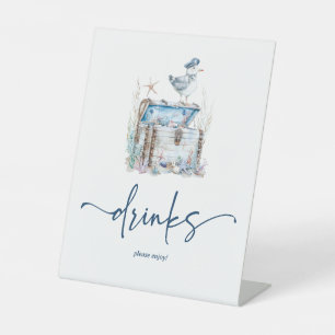 Signe De Table Boissons Nautiques Baby showers Ahoy