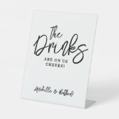 Signe De Table Boissons Offertes Bar Ouvert (Recto)