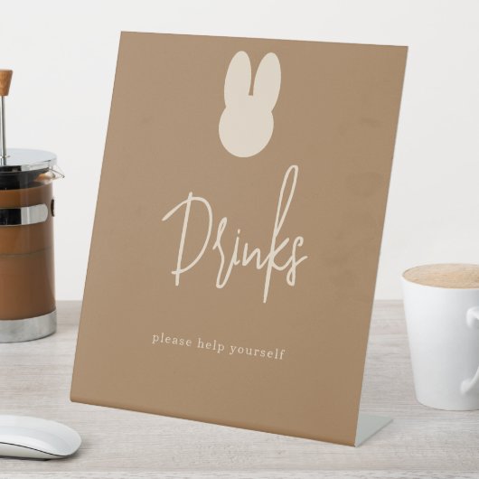 Signe De Table Boissons simples de lapin (In SItu)