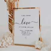 Signe De Table Boite à vin livre d'or chevalet, Mariage à imprime