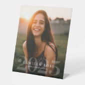 Signe De Table Bold Elegance 2024 Graduation Photo Faire-part (Recto)