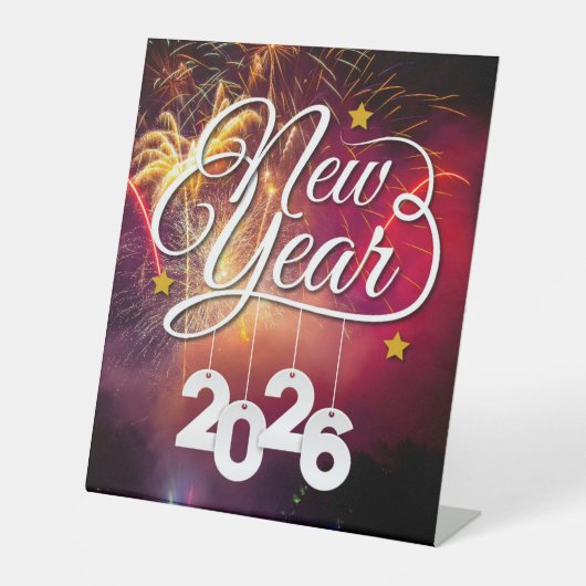 Signe De Table Bonne année - Festive Celebration Design (Recto)