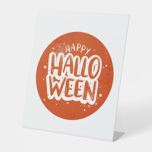 Signe De Table Bonne fête d'Halloween - Costume d'Halloween (Recto)