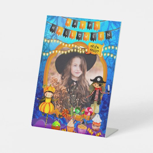 Signe De Table Bonne fête d'Halloween Costume enfants fête (Recto)