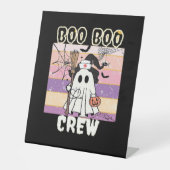 Signe De Table Boo Boo Crew Halloween Ghost Nurse Essential T-Shi (Recto)