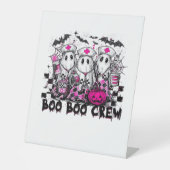 Signe De Table Boo Boo Crew Infirmière d'Halloween T-Shirt classi (Recto)