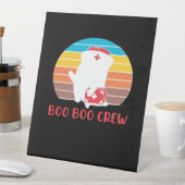 Signe De Table Boo Boo Crew Nurse Funny Ghost Halloween Classic T (In SItu)