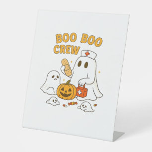 Signe De Table Boo Boo Infirmière d'équipage Funny Halloween Infi