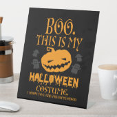 Signe De Table Boo Citrouille Sarcastique drôle Costume d'Hallowe (In SItu)