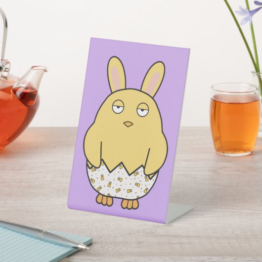 Signe De Table Bored Bunny Chick (In SItu)