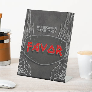 Signe De Table Born to Rock - Symbole de Faveur