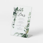 Signe De Table Botanique Mariage Bar Signature Boisson Signal (Recto)