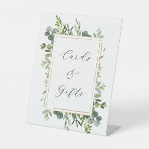 Signe De Table Botanique Vert Mariage Cartes & Cadeaux