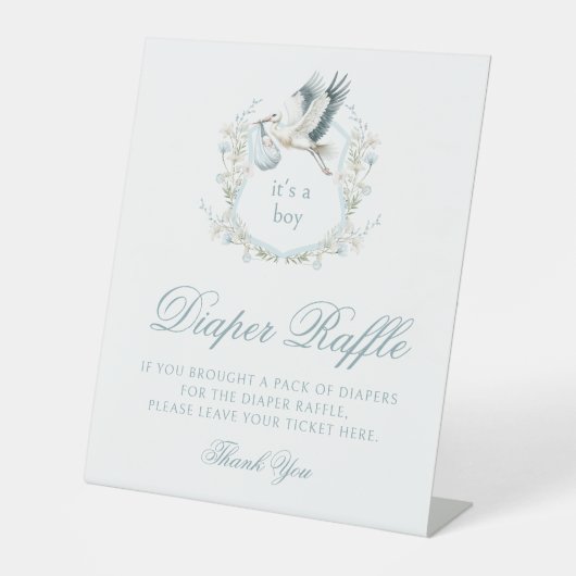 Signe De Table Bouche en crête bleue Boho Baby shower Déchets Raf (Recto)