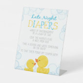 Signe De Table Bouchon en caoutchouc Diapeurs de nuit tardif Cons (Recto)