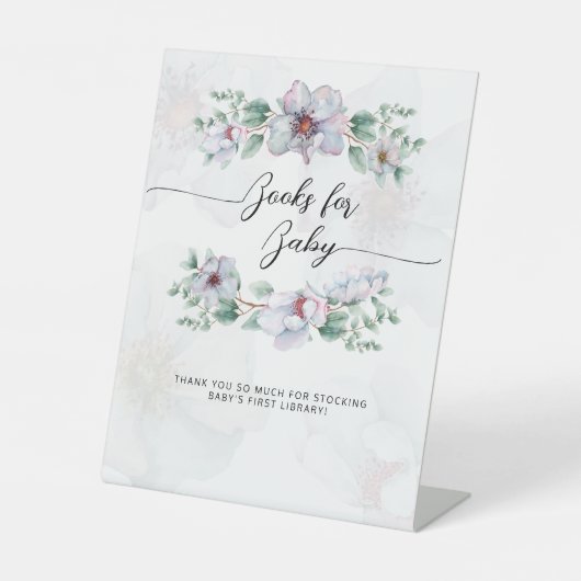 Signe De Table Boucles de fleurs fleur sauvage aquarelle invité (Recto)