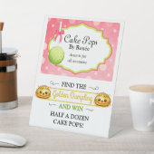 Signe De Table Boulangerie de Cake Pops sur mesure V3 (In SItu)