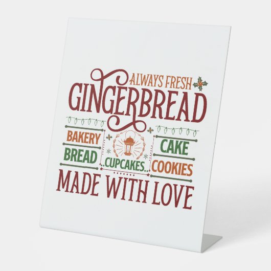 Signe De Table boulangerie festive North pole (Recto)