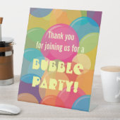 Signe De Table Boule colorée fête d'anniversaire (In SItu)