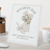 Signe De Table Bouquet Bar Construisez vos propres fleurs faites (In SItu)