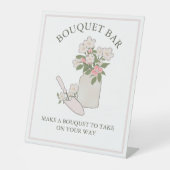 Signe De Table Bouquet Bar Construisez vos propres fleurs faites (Recto)