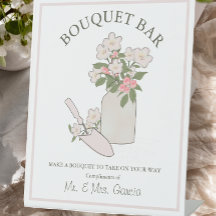Bouquet Bar Créez votre propre Mariage de fleurs