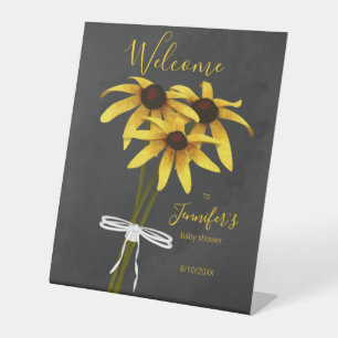Signe De Table bouquet de fleurs sauvages Black Eyed Susan baby s