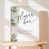 Signe De Table Bouquet Eucalyptus Fête des mariées Bar Fleur Fave