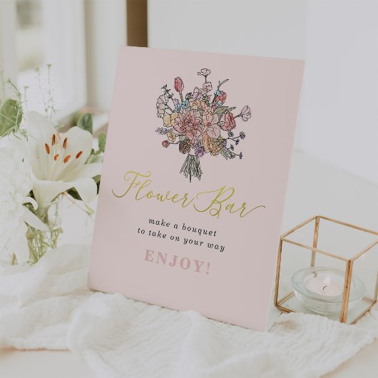 Signe De Table Bouquet floral Fraîcheur du Marché