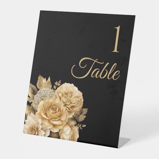 Signe De Table Bouquet-Mariage de fleurs neutres (Recto)
