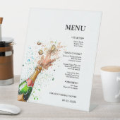 Signe De Table Bouteille de champagne Soirée nuptiale (In SItu)