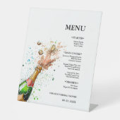 Signe De Table Bouteille de champagne Soirée nuptiale (Recto)