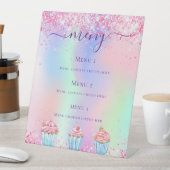 Signe De Table Boutique de pâtisserie logo holographique menu pri (In SItu)