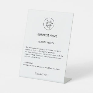 Signe De Table Boutique de vente au détail professionnelle du log