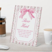 Signe De Table Bow Hunt Coquette Baby shower de devinette jeu de  (In SItu)