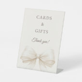 Signe De Table Bow ivory cards gifts sign (Recto)