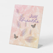 Signe De Table Breathe Feuille Butterflies Pastel (Recto)