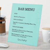 Signe De Table  Bride & Co. Bridal Shower Turquoise Cocktail (In SItu)