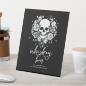 Signe De Table Bride or Die Bachelorette Party Floral Skull (In SItu)