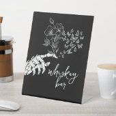 Signe De Table Bride or Die Bachelorette Party Gothic Floral (In SItu)