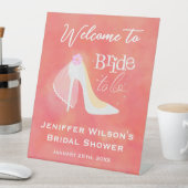 Signe De Table Bride To Be Wedding High Heel Bridal Shower (In SItu)