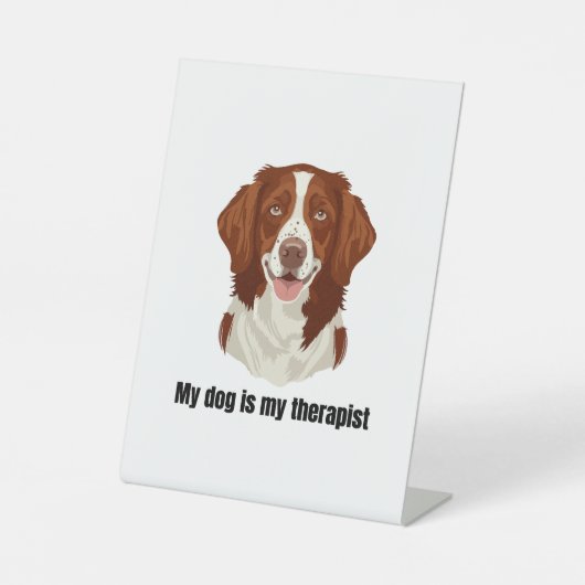 Signe De Table Brittany Spaniel (Recto)