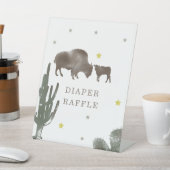 Signe De Table Broche à couches de Baby shower de Buffalo (In SItu)