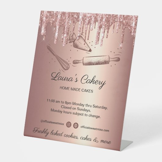 Signe De Table broche à rouler & whisky cupcake Boulangerie Drivi (Recto)