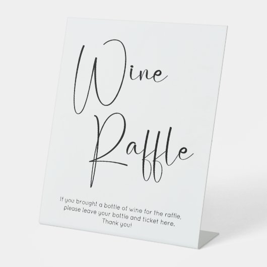 Signe De Table Brochure moderne à vin (Recto)